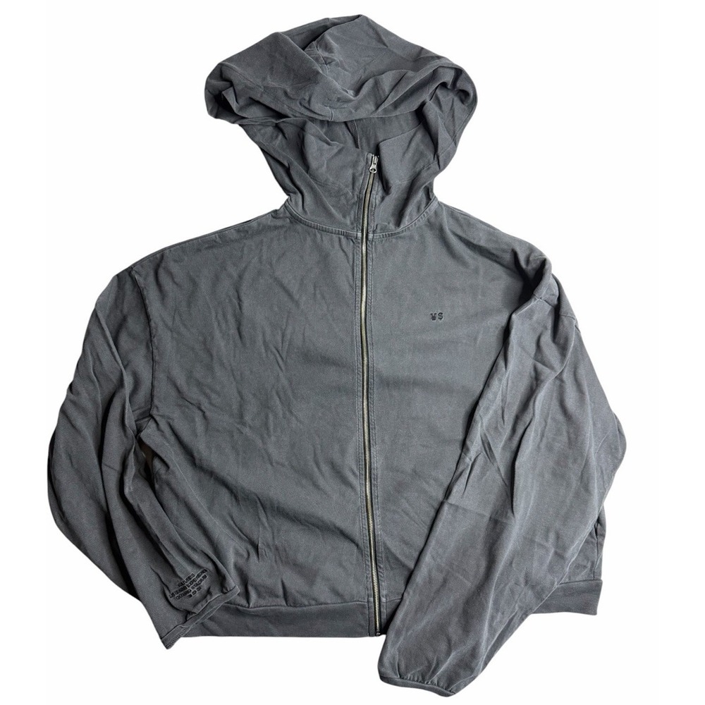 Ye Vultures Zip Hoodie Korea Boxy Cropped ¥$ Oversized